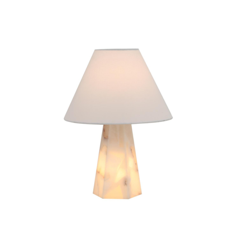Lampu meja alabaster