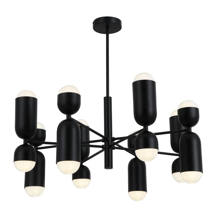 Lampu Loket Liqu Log Metal 16-Bulbs Hitam