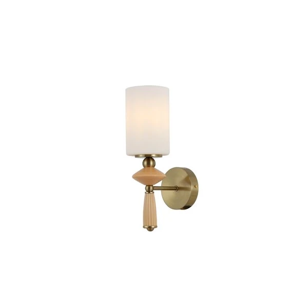 Sconce Dinding Loyang dengan Lorek Kaca Opal