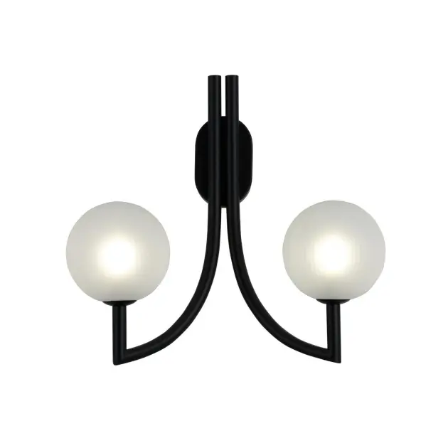 Lampu Dinding Berganda Kaca Berjalur Kontemporari