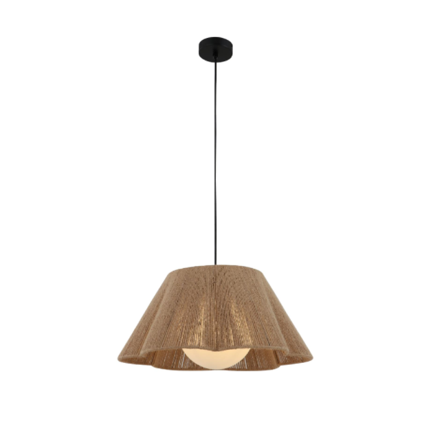 Tali rami dan lampu loket teduh kaca