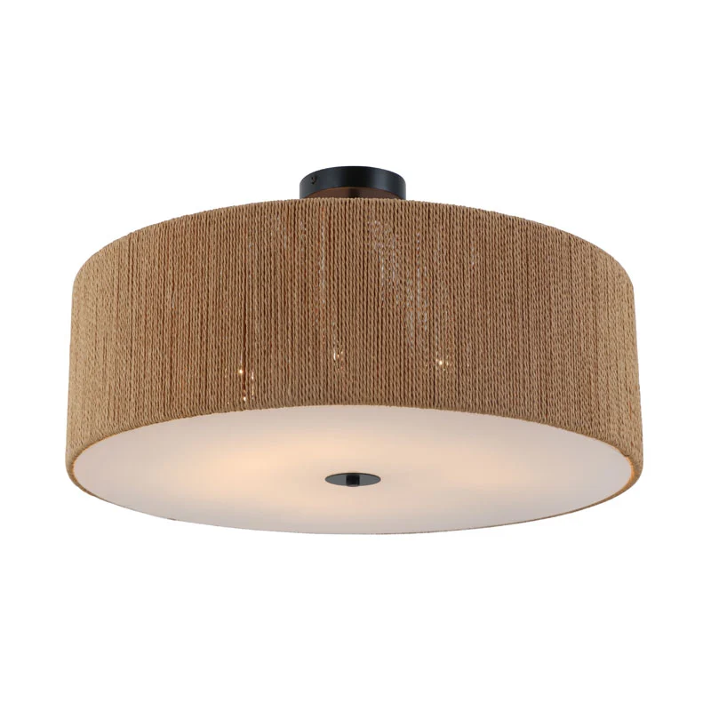 Lampu siling tali rami