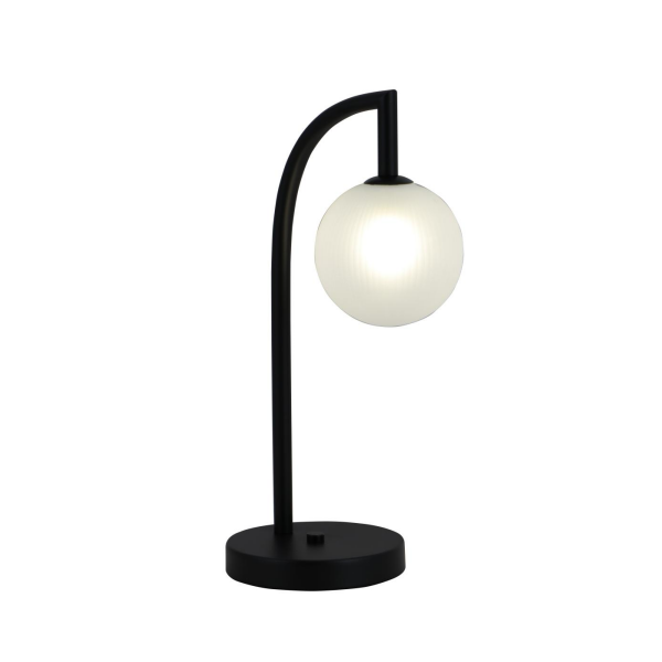 Lampu meja kaca sfera minimalis