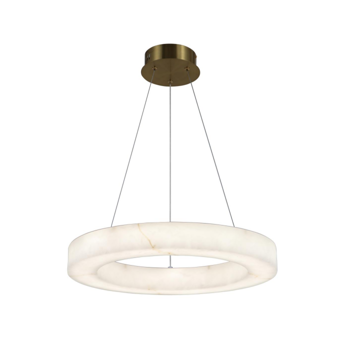 Lampu Loket LED Cincin Alabaster Moden