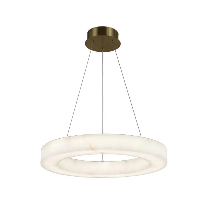 Lampu Loket LED Cincin Alabaster Moden