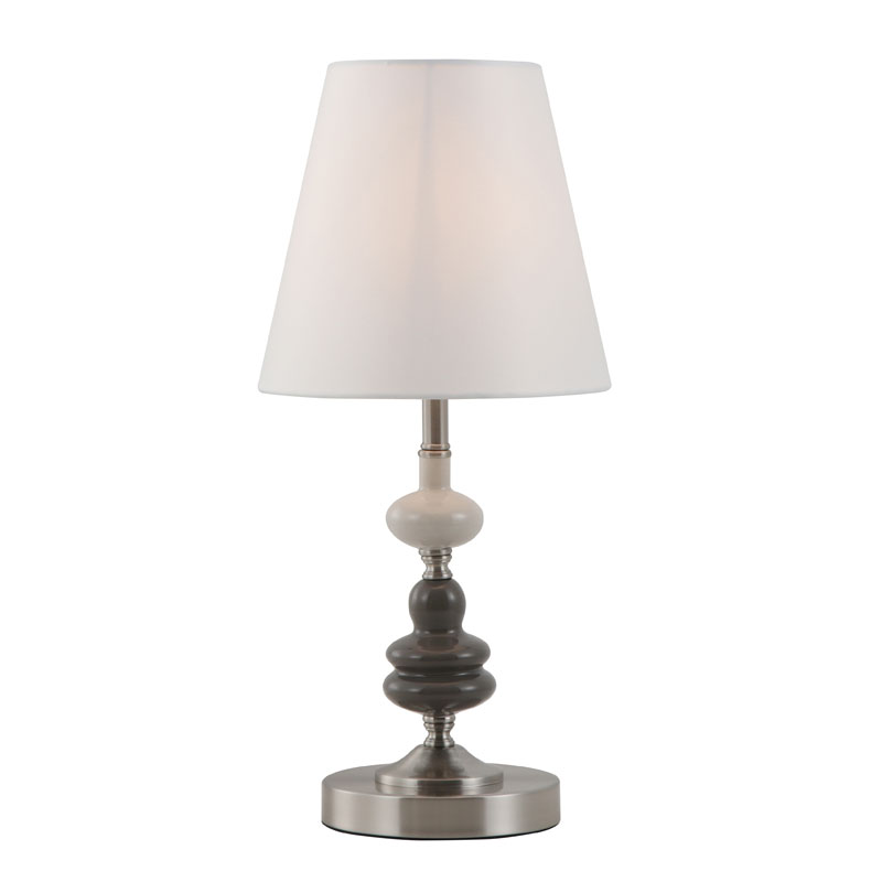 Drum Moden Off-White Lampu Meja Teduh