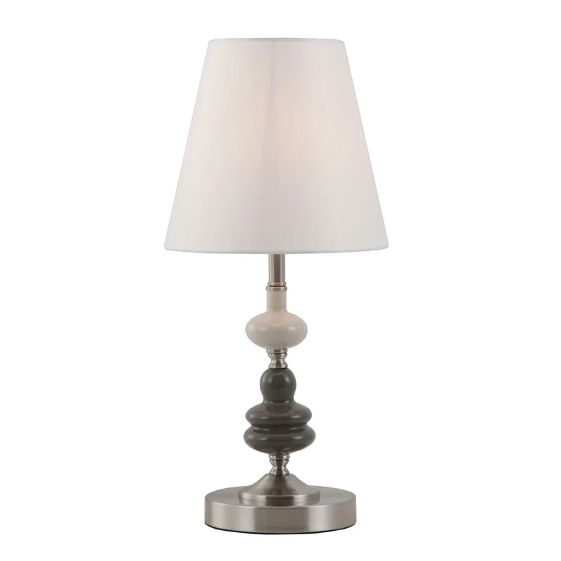 Drum Moden Off-White Lampu Meja Teduh