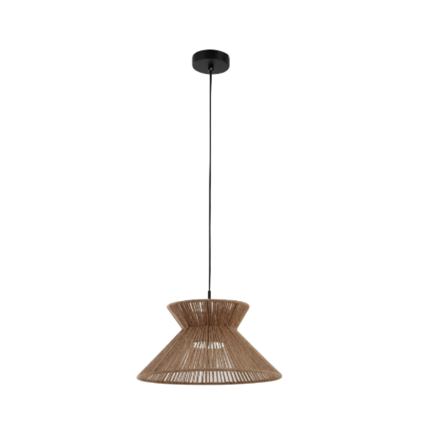 Lampu loket tali rami semulajadi