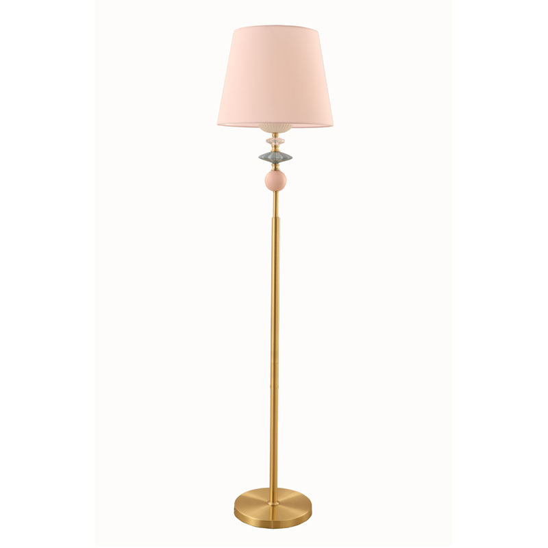Lampu Lantai Porcelain Teduhan Drum Emas Pasir