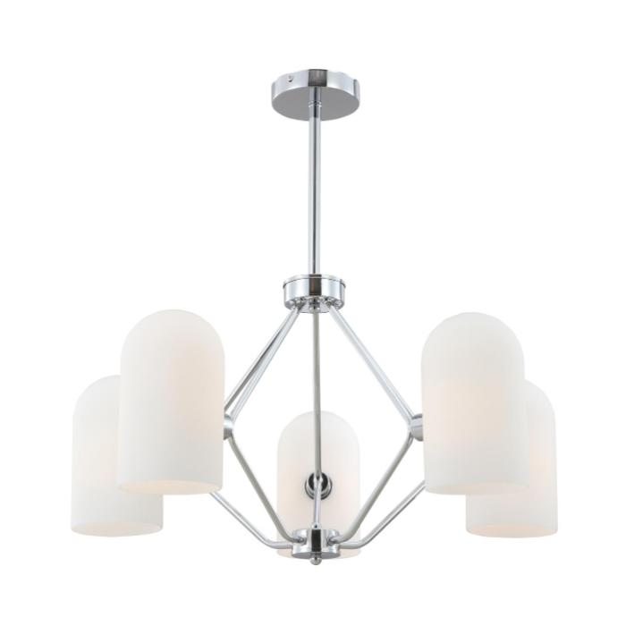 Candelier 5-cahaya Chrome Vintage