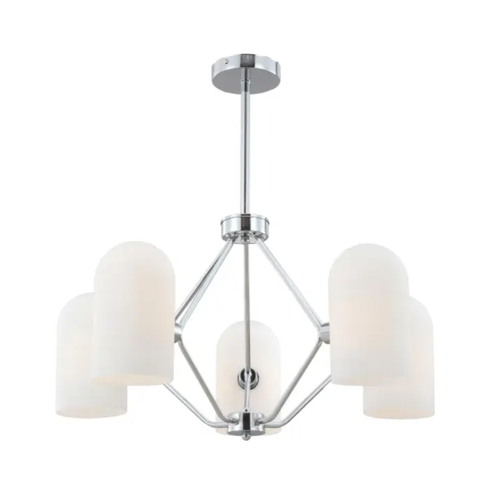 Candelier 5-cahaya Chrome Vintage